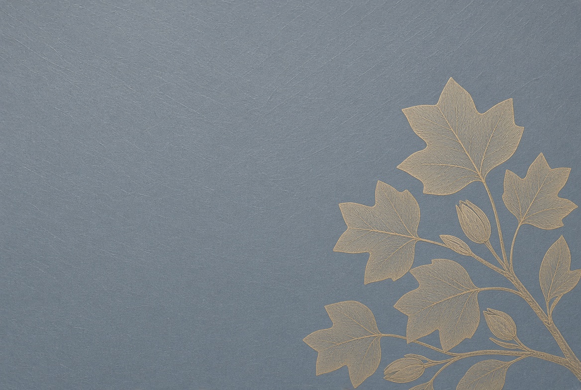Poplar gold leaf header banner for Collierville Primitive Baptist Church